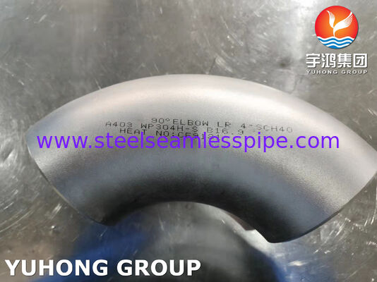 زانویی ASTM A403 WP304H-S برای حوزه صنعتی، اتصالات لوله فولاد ضد زنگ