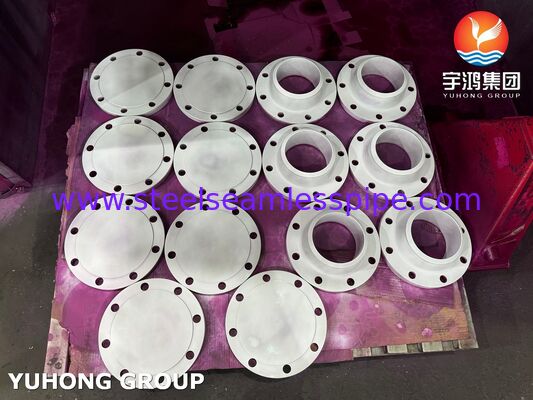 فلنج فورج شده از فولاد ضد زنگ آستنیتی ASME SA182 F304 برای سیستم های خط لوله صنعتی مطابق با استاندارد ASME B16.5