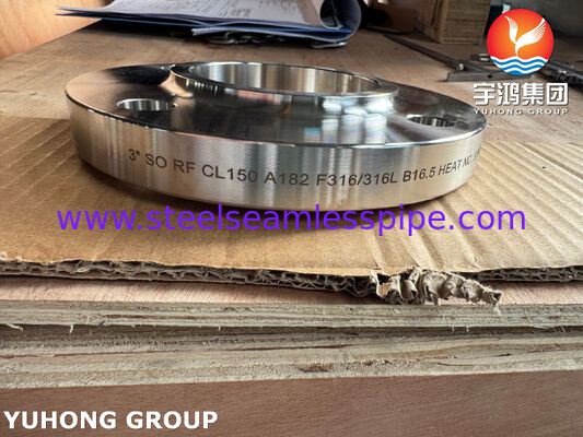 ASTM A182 F316L Slip-On RF Flange برای لوله های صنعتی