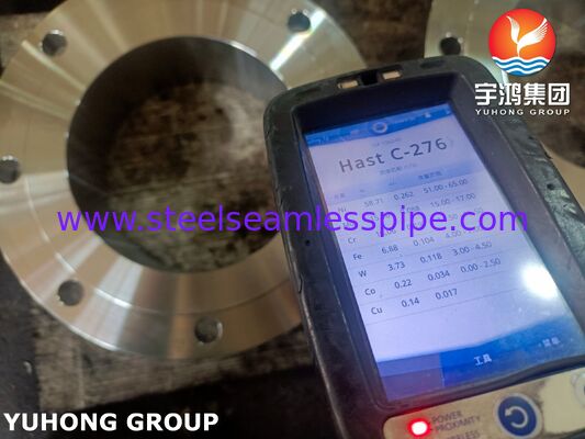 فلنج گردن جوشی RF ASTM B462 C276، فلنج فورج شده با سطح برجسته گردن جوشی Hastelloy C276