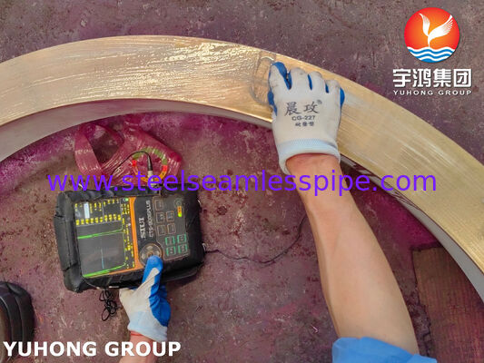 حلقه مسی نیکل C70600 مطابق با ASTM B171 / ASME SB171 مس نیکل 90/10 حلقه فورج شده