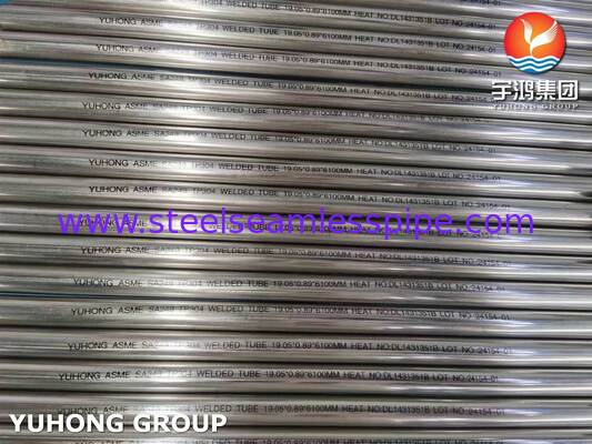 ASME SA249 لوله های جوش داده شده از فولاد ضد زنگ 304 روشن