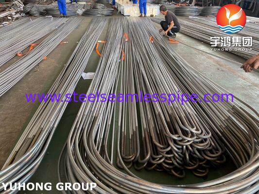 لوله مبادله گرما از فلز آلیاژ نیکل U Bend Monel400 ASME SB163 N04400
