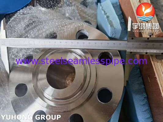 فلنج گردن جوشی ASTM A182 F55 UNS S32760 فولاد دوفاز RTJ EN 1.4501 X2CrNiMoCuWN25-7-4