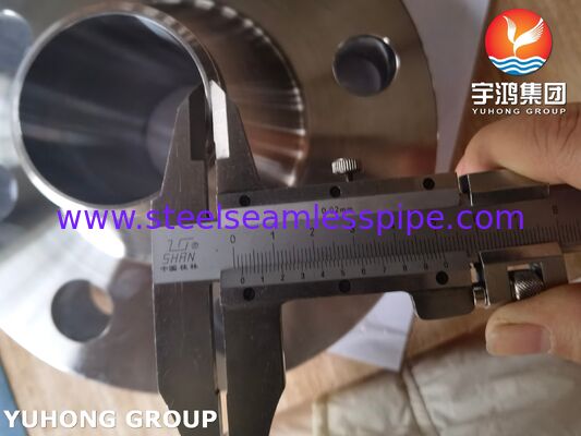 فلنج گردن جوشی ASTM A182 F55 UNS S32760 فولاد دوفاز RTJ EN 1.4501 X2CrNiMoCuWN25-7-4