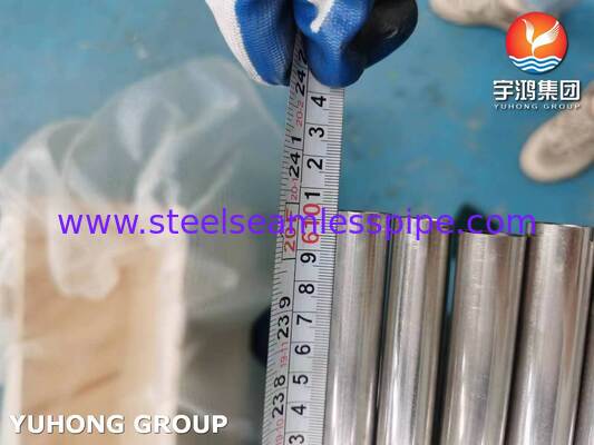 لوله جوشی فولاد ضد زنگ ASTM A249 TP304 آنیل شده روشن برای آبجوسازی