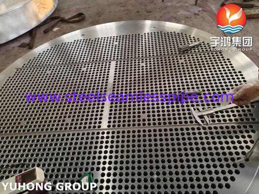 صفحه لوله ای ASME SA336 F5 برای مبادلات گرما با فشار بالا