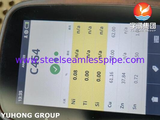 ASME SB171 C46400 ورق لوله های مس دریایی برای کاربردهای دریایی و مبادله گرما با خواص مقاوم در برابر خوردگی