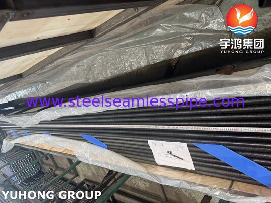 AL1060 آلومینیوم L-پای زخم Fin لوله بر روی ASTM A179 لوله پایه