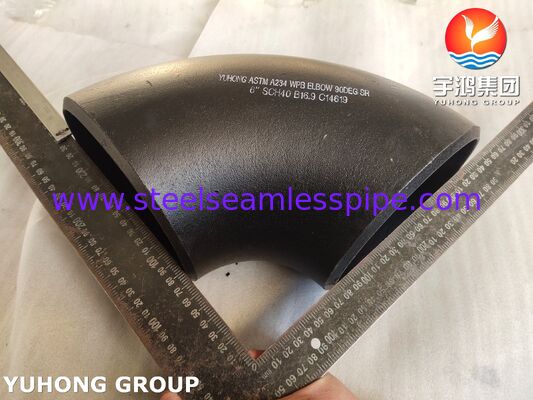 لوازم لوله های بلت ویلد فولادی کربن بی سیم، A234 WPB Elbow For Pressure Piping ASME B16.9