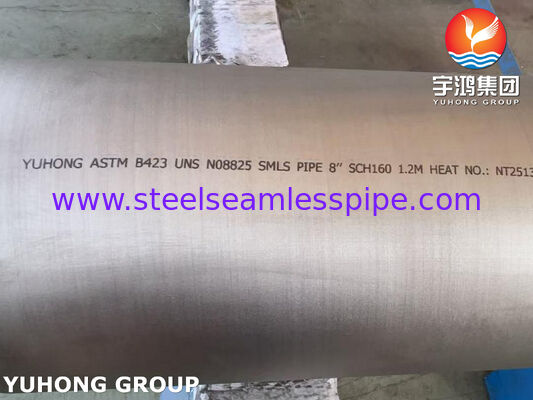 لوله بدون درز ASTM B423 UNS N08825 / DIN 2.4858 آلیاژ نیکل Inconel825