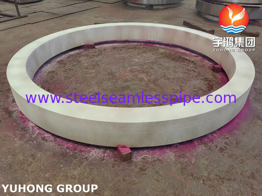 حلقه سنگین ASME SB171 C70600 مس نیکل برای لوله صفحه مبدل حرارتی بزرگ و اتصال پوسته با قطر خارجی 1464 میلی متر × قطر داخلی 1277 میلی متر × 132 میلی متر