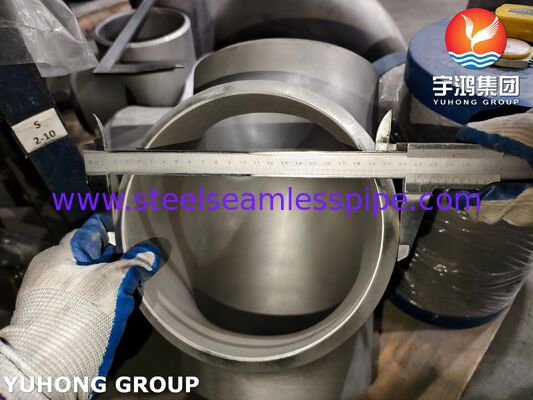 زانوی مساوی جوشی لب به لب فولاد دوفاز UNS S31803 ASTM A815 مطابق با ASME B16.9 دوفاز 2205