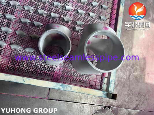 زانوی مساوی جوشی لب به لب فولاد دوفاز UNS S31803 ASTM A815 مطابق با ASME B16.9 دوفاز 2205