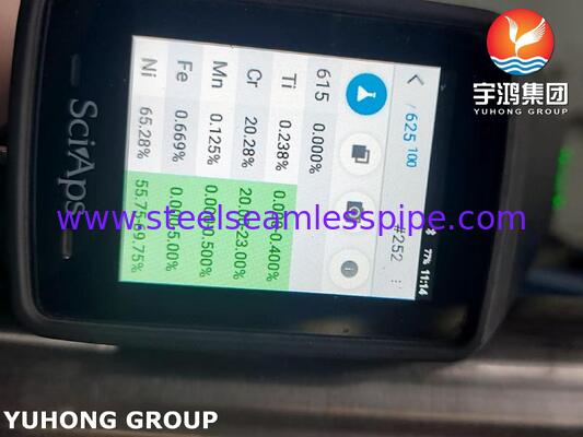 لوله آلیاژ نیکل اینکونل 625 ASME SB444 N06625 برای مبدل حرارتی، نفت و گاز دریایی فراساحلی و پردازش شیمیایی