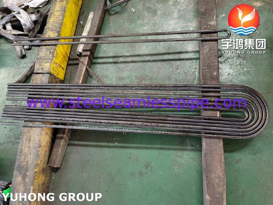 لوله مبدل حرارتی فولادی آلیاژی ASTM A213 T9، لوله خم U کشیده شده سرد برای نیروگاه هسته ای
