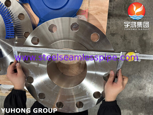 فلنج کور RF ASTM A182 F51 دوپلکس 2205 فورج شده، استحکام بالا، مقاوم در برابر خوردگی برای نفت و گاز