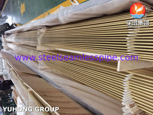 لوله U شکل بدون درز برنج آلومینیوم آرسنیک دار ASME SB111 C68700 با حمله برخورد