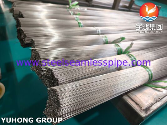 لوله های مویرگی گرید پزشکی ASTM A269 SUS304، مقاوم در برابر خوردگی، دقیق برای سوزن های زیرجلدی، دستگاه های پزشکی