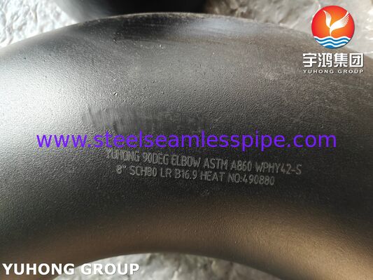 ASTM A860 WPHY42-S Wrought High-Strength Ferritic Steel Buttweld Fittings, Equal tee, Elbow, Reducer, ASME B16.9