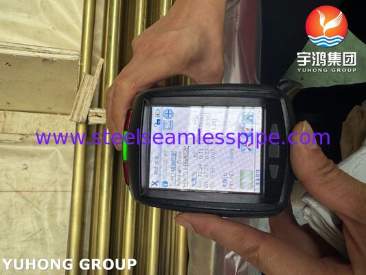 لوله آلیاژ مس لوله مبادله گرما بی سیم ASTM B111 C44300 آرسنیک آدرنالتی مس