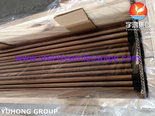 لوله آلیاژ مس لوله آدراتی ASME SB111 C70600 O61 SMLS 19.05X1.65X8000MM مبادله گرما تجهیزات آب دریا