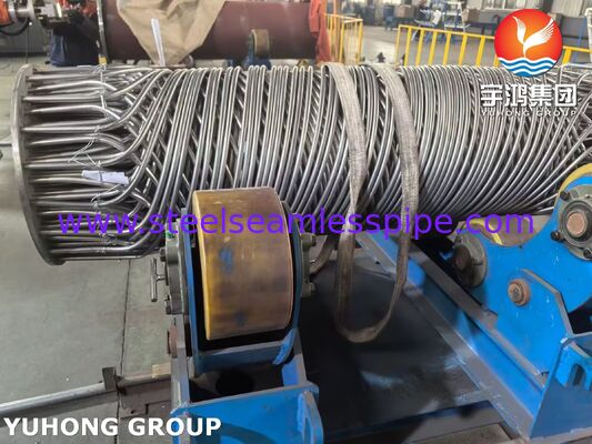 بسته ای از لوله های اسپیرالی از فولاد ضد زنگ ASME SA213 TP304/316L بسته ای از مبادلات گرما با کارایی بالا برای کاربردهای کریوجنیک و شیمیایی