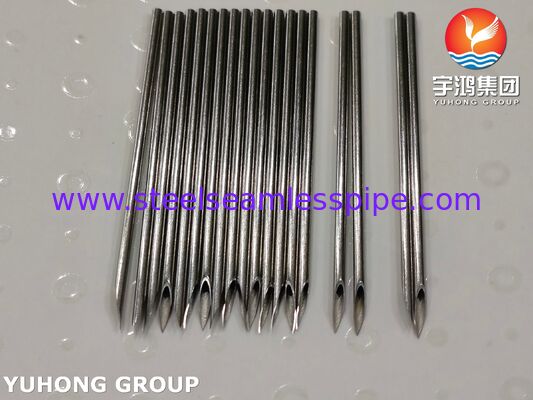 SS304 لوله سوزن دارویی فولاد ضد زنگ برای تزریق دارو 16G