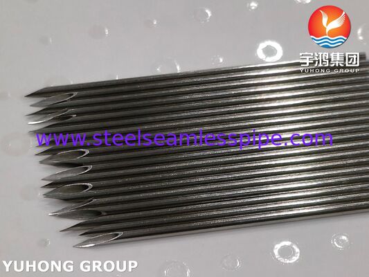 SS304 لوله سوزن دارویی فولاد ضد زنگ برای تزریق دارو 16G