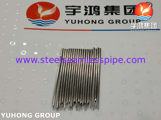 SS304 لوله سوزن دارویی فولاد ضد زنگ برای تزریق دارو 16G