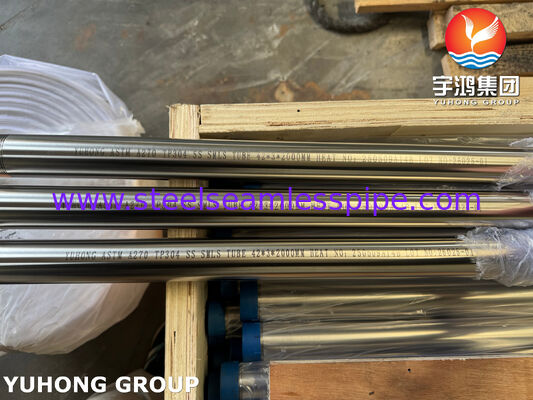 3A ASTM A270 TP304 لوله بهداشتی بدون سلسله از فولاد ضد زنگ برای تقطیر