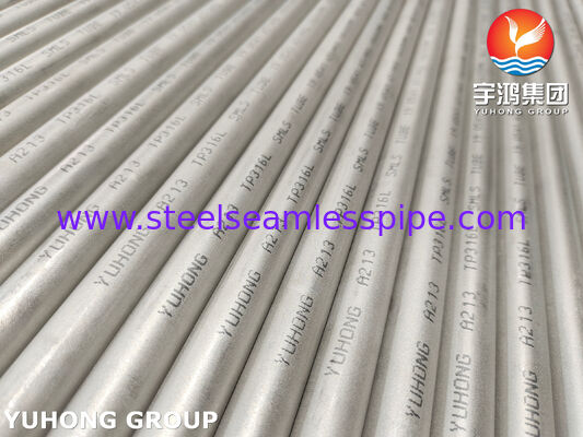 ASME SA213 TP316L لوله بدون درز C≤0.035% بدون PWHT پس از جوش مقاوم به خوردگی بین دانه ای برای مبادله گرما