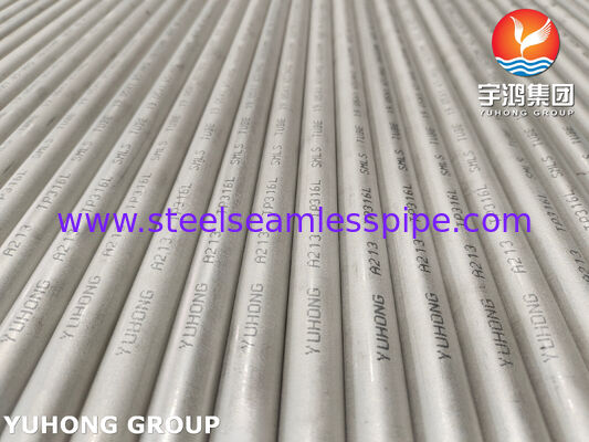 ASME SA213 TP316L لوله بدون درز C≤0.035% بدون PWHT پس از جوش مقاوم به خوردگی بین دانه ای برای مبادله گرما