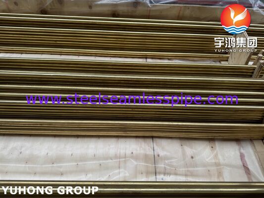 ASME SB111 C44300 لوله آلیاژ مس U-Bend برای مبادله گرما