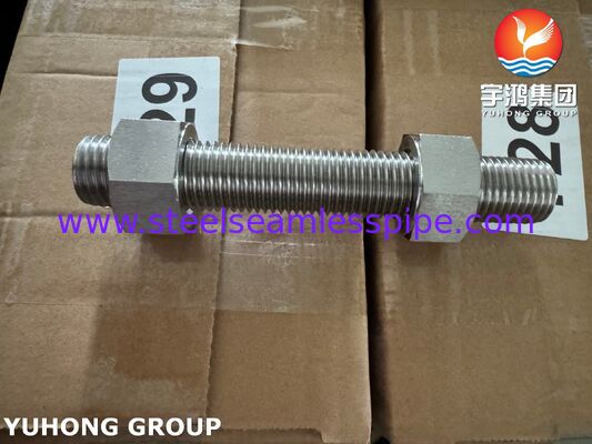 بست‌های سوپر دوبلکس ISO4017 S32205 2205 فولاد دوبلکس پیچ شش گوش مهره واشر