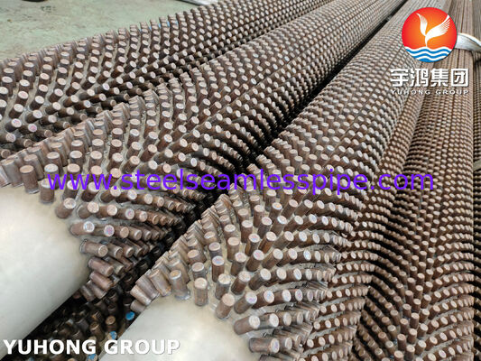 ASTM A312 TP304 لوله های فلک دار برای بازیابی گرما در دمای بالا