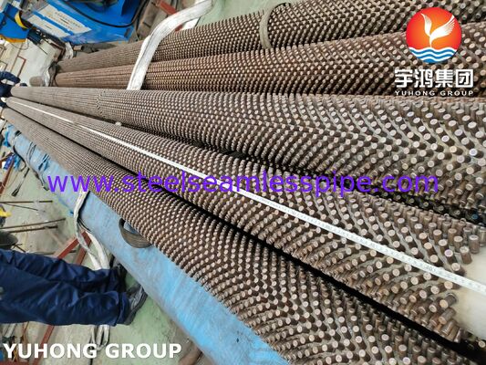 ASTM A312 TP304 لوله های فلک دار برای بازیابی گرما در دمای بالا