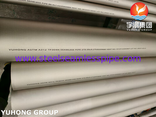 ASTM A312 TP304H / 1.4948 لوله بی سیم فولاد ضد زنگ لوله گرد گرم