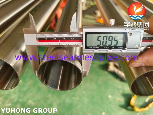 لوله بدون درز فولادی ضد زنگ بهداشتی 3A ASME SA270 TP304 برای MP EP صنعت قند
