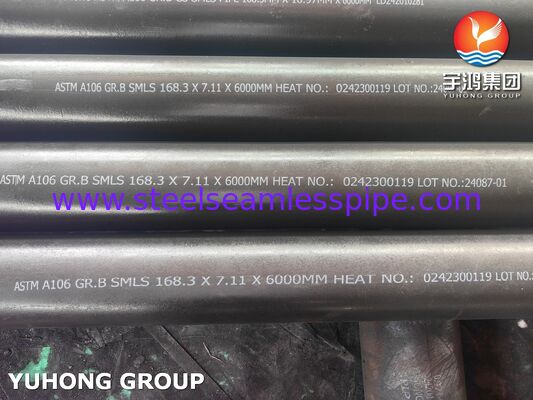 ASTM A106 GR.B لوله بدون درز مبادله گرما فولاد کربن برای نفت و گاز