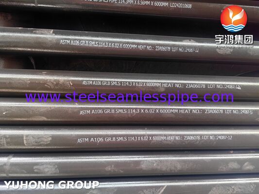 ASTM A106 GR.B لوله بدون درز مبادله گرما فولاد کربن برای نفت و گاز