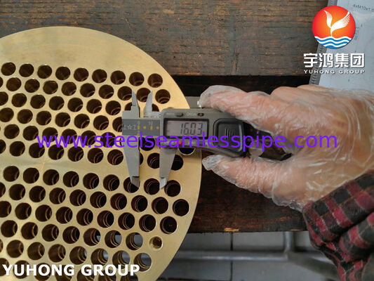 صفحه لوله ای ASME SB171 C46400 برای مبادله گرما، خنک کننده هوا و ظرف فشار