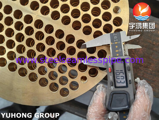 صفحه لوله ای ASME SB171 C46400 برای مبادله گرما، خنک کننده هوا و ظرف فشار