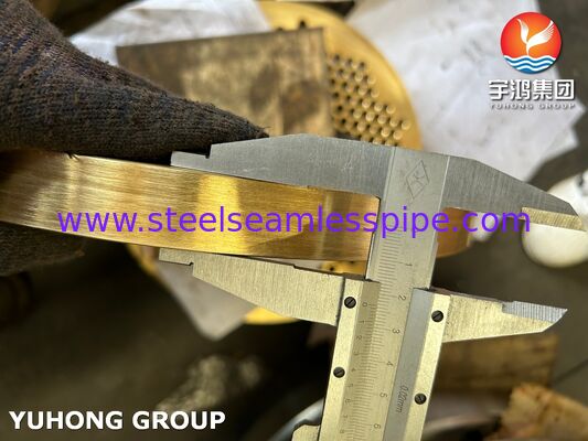 ASTM B171 C46400 لوله برنجی دریایی برای تهویه گرما مبادله گرما