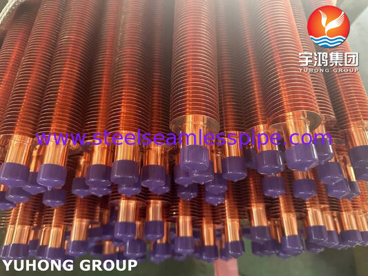 ASTM B111 C70600 لوله های بالدار اکستروژ شده برای مبادله گرما دریایی