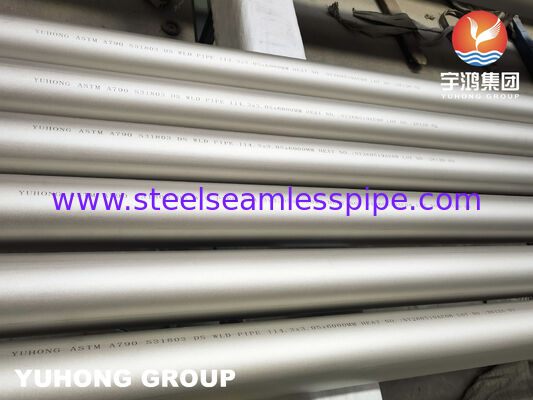 ASTM A790 UNS S31803 لوله های دوگانه از فولاد ضد زنگ برای خدمات صنعتی خوردگی