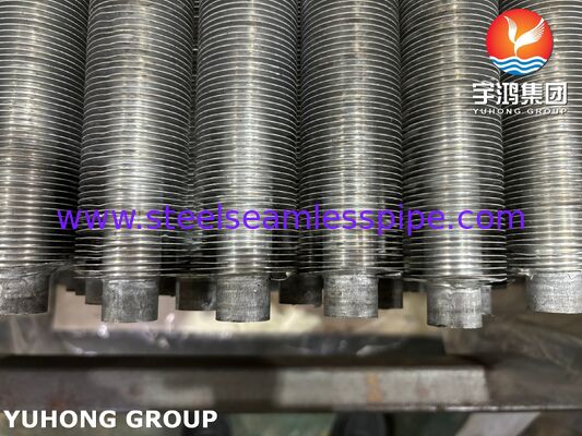 لوله های بالدار اکستروژ شده برای کاندنسرهای خنک شده با هوا (ASTM A192 + آلومینیوم 1060)