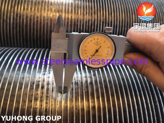 ASTM A269 TP321 لوله های حلقه دار با فن های مارپیچی با فرکانس بالا برای مبادلات گرما