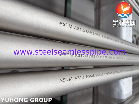 ASTM A312 TP304H 304L لوله بی سیم فولاد ضد زنگ برای کاربردهای شیمیایی و صنعتی