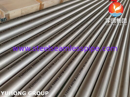 میلگرد توخالی فولاد ضد زنگ بدون درز ASTM A312 TP304 / UNS S30400 برای صنعت شیمیایی